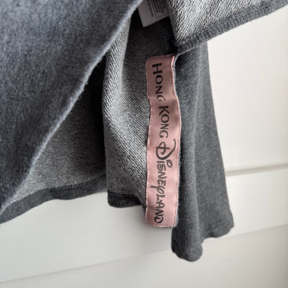 Disneyland Hong Kong Gray Rose Gold Sequin Pullover Sweatshirt - Picture 7 of 7